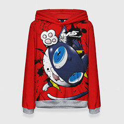 Толстовка-худи женская Персона 5, цвет: 3D-меланж