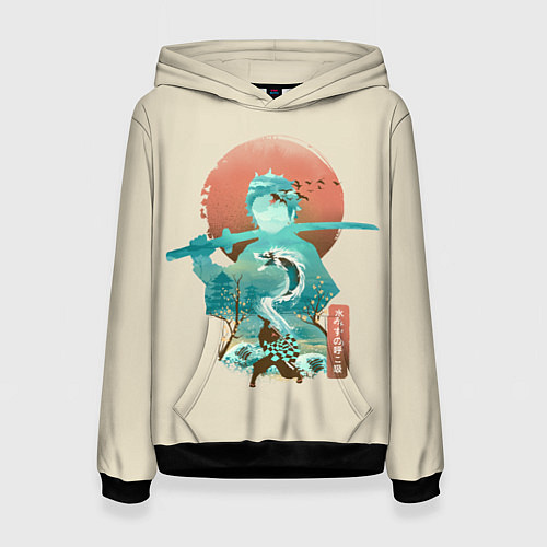 Женская толстовка Demon Slayer Tanjiro / 3D-Черный – фото 1