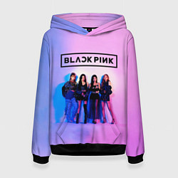 Толстовка-худи женская BLACKPINK, цвет: 3D-черный