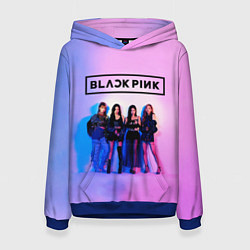 Толстовка-худи женская BLACKPINK, цвет: 3D-синий