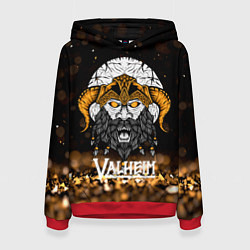 Толстовка-худи женская Valheim Viking Gold, цвет: 3D-красный