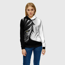 Толстовка-худи женская ИЧИГО ПУСТОЙ BLEACH, цвет: 3D-черный — фото 2