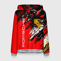 Толстовка-худи женская PORSCHE ПОРШЕ ГРАНЖ, цвет: 3D-меланж