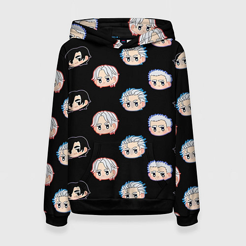 Женская толстовка DMC Pattern / 3D-Черный – фото 1