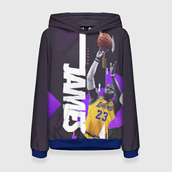 Толстовка-худи женская Леброн, цвет: 3D-синий