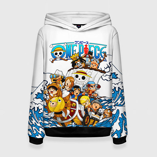 Женская толстовка ONE PIECE ВАН ПИС МОРЕ / 3D-Черный – фото 1