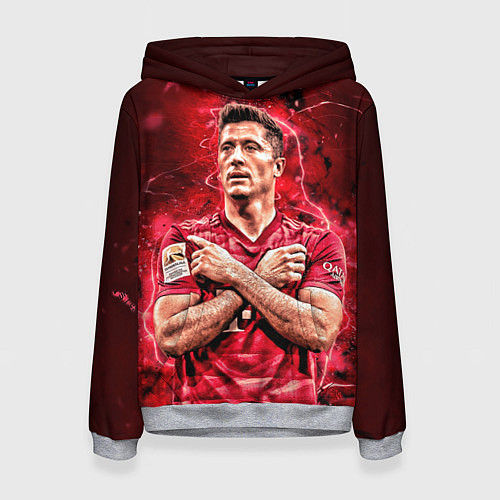 Женская толстовка Левандовски Lewandowski 9 / 3D-Меланж – фото 1