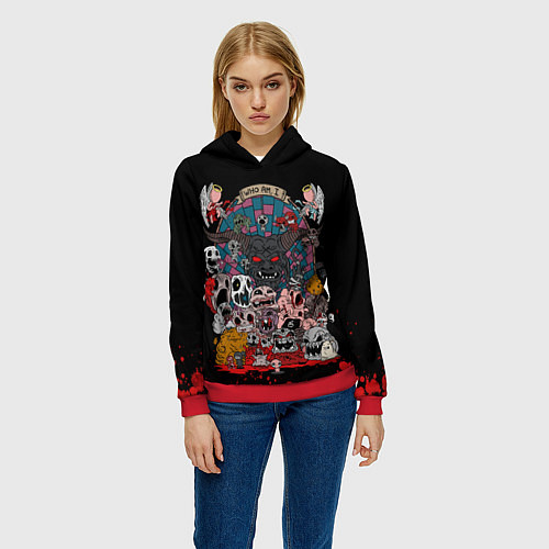 Женская толстовка Кто я / 3D-Красный – фото 3