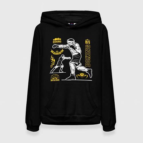 Женская толстовка BOXING / 3D-Черный – фото 1