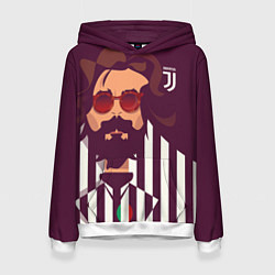 Толстовка-худи женская Andrea Pirlo, цвет: 3D-белый