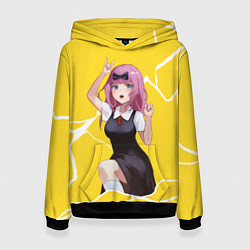 Толстовка-худи женская Chika Chika, цвет: 3D-черный