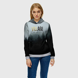Толстовка-худи женская Resident Evil Village, цвет: 3D-меланж — фото 2
