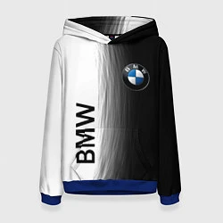 Женская толстовка Black and White BMW
