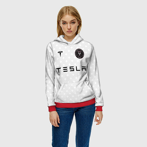 Женская толстовка INTER MIAMI FC TESLA KIT / 3D-Красный – фото 3