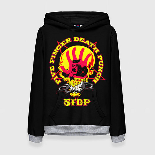 Женская толстовка Five Finger Death Punch FFDP / 3D-Меланж – фото 1