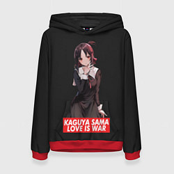 Толстовка-худи женская Kaguya-sama: Love Is War, цвет: 3D-красный