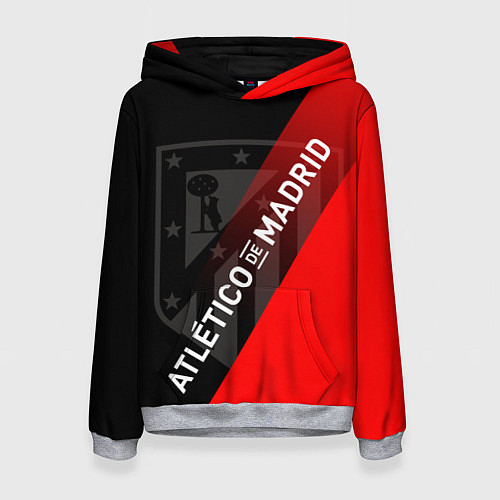 Женская толстовка АТЛЕТИКО МАДРИД ATLETICO / 3D-Меланж – фото 1