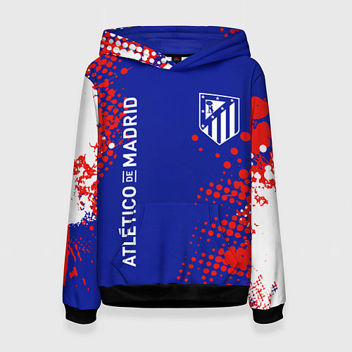 Женская толстовка ATLETICO DE MADRID АТЛЕТИКО / 3D-Черный – фото 1