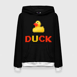 Толстовка-худи женская DUCK, цвет: 3D-белый