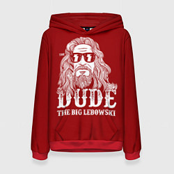 Толстовка-худи женская Dude the Big Lebowski, цвет: 3D-красный