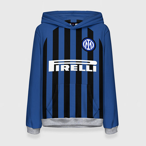 Женская толстовка INTER MILAN / 3D-Меланж – фото 1