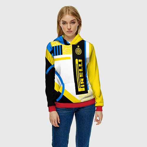 Женская толстовка ФК «Интер Милан» 202021 / 3D-Красный – фото 3