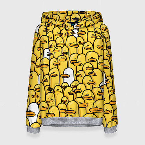 Женская толстовка Утки / 3D-Меланж – фото 1