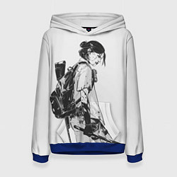 Толстовка-худи женская BW Elly, цвет: 3D-синий