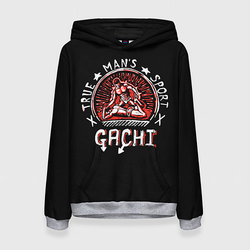 Женская толстовка Boss of gym / 3D-Меланж – фото 1