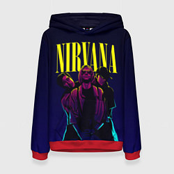Толстовка-худи женская Nirvana Neon, цвет: 3D-красный