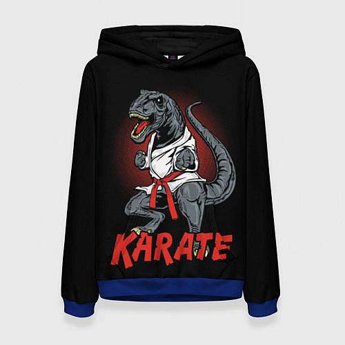 Женская толстовка KARATE T-REX / 3D-Синий – фото 1