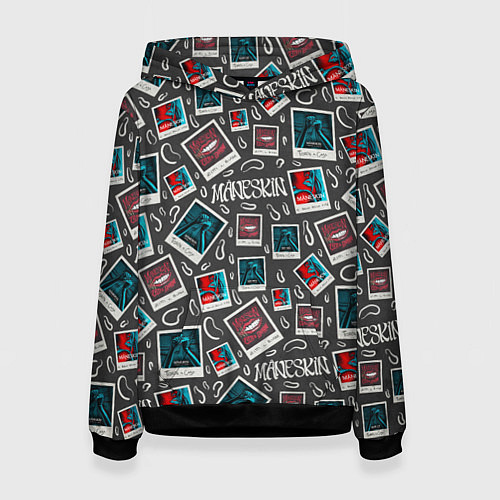 Женская толстовка Maneskin Pattern / 3D-Черный – фото 1
