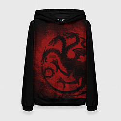 Толстовка-худи женская Targaryen House, цвет: 3D-черный