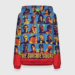 Толстовка-худи женская The Suicide Squad, цвет: 3D-красный