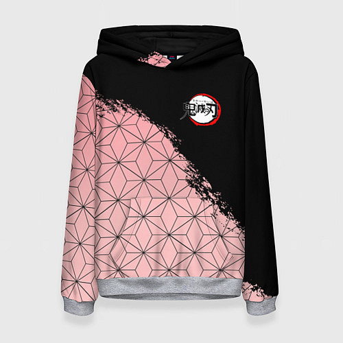 Женская толстовка КОСТЮМ НЕЗУКО КЛИНОК РАССЕКАЮЩИЙ ДЕМОНОВ / 3D-Меланж – фото 1