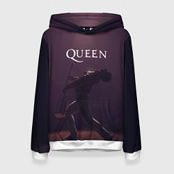 Толстовка-худи женская Freddie Mercury Queen Z, цвет: 3D-белый