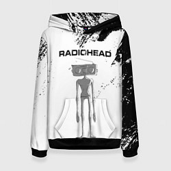 Толстовка-худи женская Radiohead Радиохед Z, цвет: 3D-черный