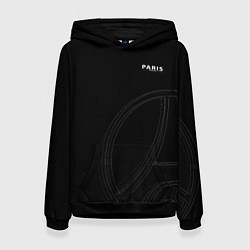 Толстовка-худи женская PSG Core Big Logo Black New 202223, цвет: 3D-черный