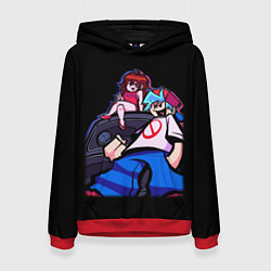 Толстовка-худи женская Бойфренд и Герлфренд FNF, цвет: 3D-красный