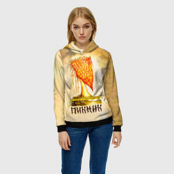 Толстовка-худи женская ГОВОРИТ и ПОКАЗЫВАЕТ - ПИКНИК, цвет: 3D-черный — фото 2