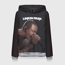 Толстовка-худи женская LINKIN PARK ЛИНКИН ПАРК Z, цвет: 3D-меланж