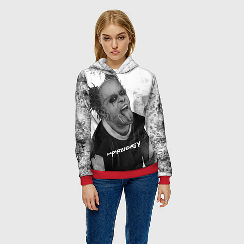 Женская толстовка THE PRODIGY ПРОДИДЖИ Z / 3D-Красный – фото 3