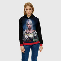 Толстовка-худи женская Ciri, цвет: 3D-красный — фото 2