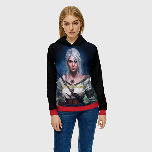 Женская толстовка Ciri / 3D-Красный – фото 3