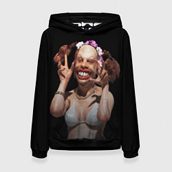 Толстовка-худи женская Windowlicker, цвет: 3D-черный