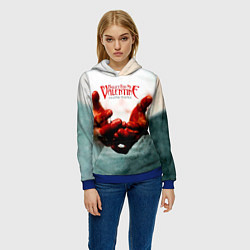 Толстовка-худи женская Temper Temper - Bullet For My Valentine, цвет: 3D-синий — фото 2