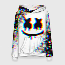 Толстовка-худи женская MARSHMELLOW GLITCH, цвет: 3D-белый