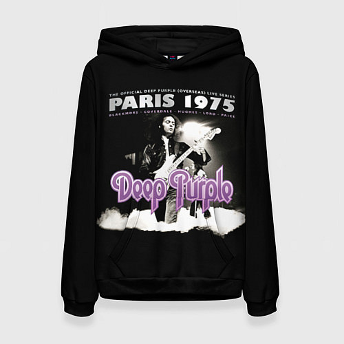 Женская толстовка Deep Purple - Paris 1975 / 3D-Черный – фото 1