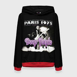 Толстовка-худи женская Deep Purple - Paris 1975, цвет: 3D-красный