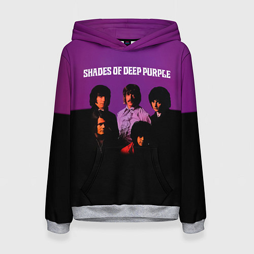 Женская толстовка Shades of Deep Purple / 3D-Меланж – фото 1